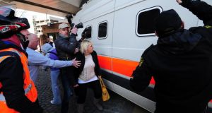 philpott fingers sentencing killing sticks children after nottingham believed mick mairead mob transporting crown court members police van public rui