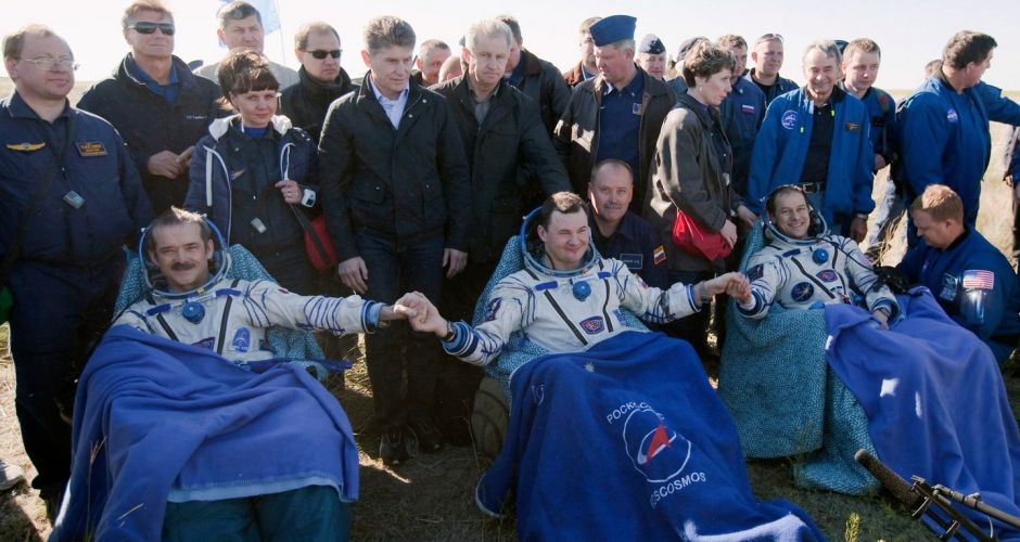 Astronaut Chris Hadfield returns