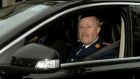  Garda Commissioner Martin Callinan leaving Leinster House yesterday after attending the sitting of the Public Accounts Committee. Photograph: David Sleator