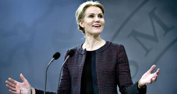 Danish prime minister Helle Thorning-Schmidt adresses the media on January 30th, 2014 after the Socialist People’s Party quit the government. Photograph: Keld Navntoft/AFP/Getty Images