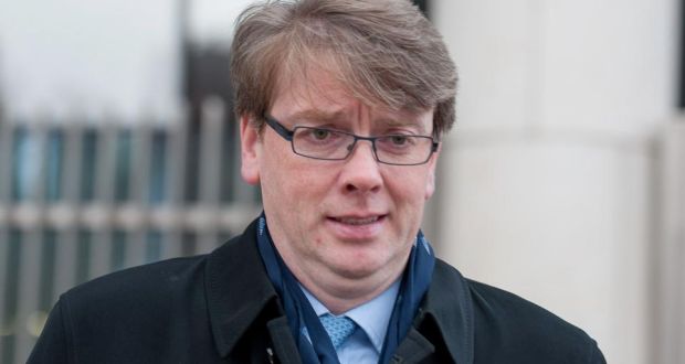 Matt Moran, former chief financial officer with Anglo Irish Bank, outside Dublin Circuit Criminal Court yesterday. Photograph: Collins Courts.