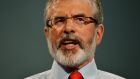 ‘All of these problems affecting the different parties were put into the halfpenny place by the arrest of Sinn Féin leader Gerry Adams as part of the Jean McConville murder inquiry. Photograph: Alan Betson 