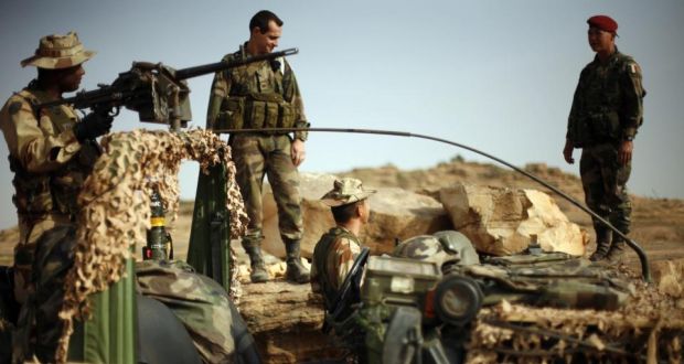 French soldiers in Mali. Paris had hoped to move the force to target Islamist groups operating between southern Libya, northern Chad and northern Niger.  Photograph: AP