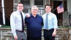 Brendan Boyle (right) with his brother Kevin, speaker of the Pennsylvania House of Representatives, and their father, Frank, who is from Donegal.