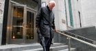 David Drumm walks from the John W McCormack courthouse  in Boston, Massachusetts. Photograph: Matthew Healey