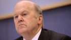 Michael Noonan said he had received radiotherapy treatment in St Luke’s Hospital, Dublin, and had undergone an operation last week to remove the sarcoma at Cappagh Hospital. Photograph: Dara Mac Dónaill/The Irish Times