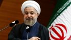 Iran’s president Hassan Rouhani told a news conference today that Iran could contemplate cooperating with its old adversary the United States on restoring security to Iraq if it saw Washington confronting ‘terrorist groups in Iraq and elsewhere’. Photograph: Umit Bektas/Reuters