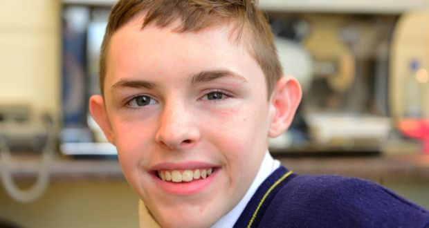 Aaron Whelan (15), from Dublin, who lost his eye last year after - image