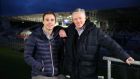 Pat Kenny on the road with Ulster rugby player Tommy Bowe. Photograph: Kelvin Boyes/Press Eye 