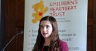 Lucy Allen (16), who has hypoplastic left heart syndrome, addressing the Assembly’s All-Party Group on Congenital Heart Disease hosted by the Children’s Heartbeat Trust at Stormont last November, following the launch of the consultation process on the future of paediatric cardiac services in Northern Ireland. Photograph: Press Eye