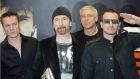  Rock band U2, whose guitarist The Edge (second left) learned to play on the instrument being auctioned. Photograph: Brenda Fitzsimmons