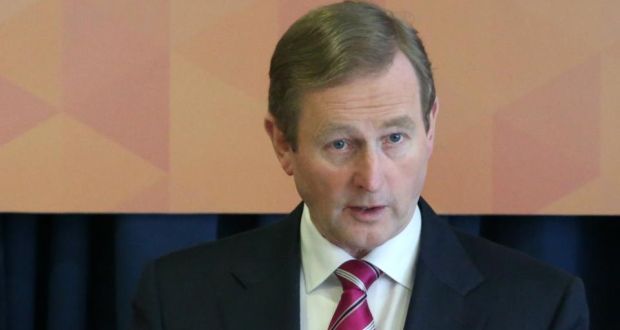 Taoiseach Enda Kenny, who the Sinn Féin leader Gerry Adams has accused  of demeaning the office of Taoiseach with his comments from the US suggesting Mr Adams has knowledge of sex abuse by IRA members that has not been passed to the authorities. 