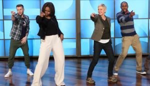 Michelle Obama dances on The Ellen DeGeneres Show