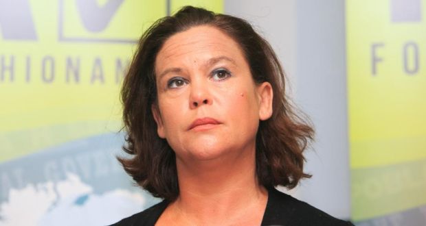 Sinn Féin Deputy Leader Mary Lou McDonald: seemed to be sending out a very defiant - image