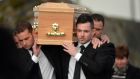 Karen Buckley’s brothers carry her coffin. Photograph: Provision