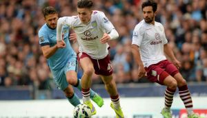 It’s barely a year since 19-year-old Jack Grealish was out on loan at Notts County, and Ireland under-21 manager Noel King says he is delighted to see the teenager make the most of his opportunities at Aston Villa. Photograph: Martin Rickett/PA Wire. 