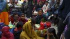 An Indian woman cries as she waits to take a flight back to her country after at Tribhuvan International Airport in Kathmandu, Nepal April 28th, 2015. Photograph: Reuters/Navesh Chitrakar