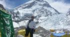 Paul Devaney at Everest base camp in Nepal, two hours before the earthquake and subsequent avalanche. Photograph: Paul Devaney