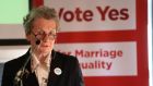 Margaret Gill  at the launch of the Fianna Fáil marriage referendum campaign in Dublin. Photograph: Dara Mac Dónaill / The Irish Times