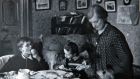 Eoghan Plunkett with his sister Siobhán and mother Mary Plunkett nee MacCarthy