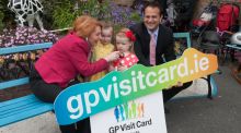 Minister of State with responsibility for Primary Care Kathleen Lynch and Minister for Health Leo Varadkar at the launch of the online registration system for the free GP care for the under-6s scheme. Photograph: Gareth Chaney Collins