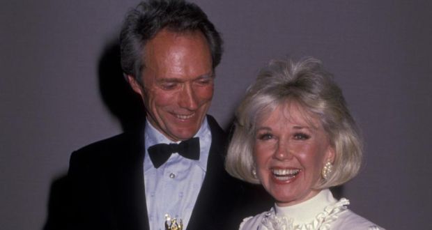  Clint Eastwood and  Doris Day at the Golden Globe Awards in 1989: They are neighbours in Carmel Valley and Eastwood reportedly gave Day  a script which she loved and is set to have her first film role in almost half a century. Photograph: Ron Galella, Ltd/WireImage