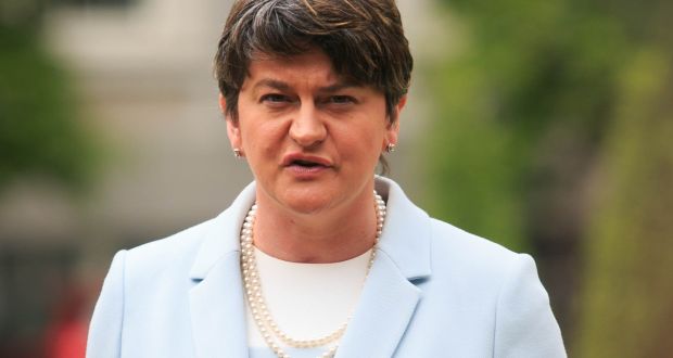 DUP leader Arlene Foster: requested restriction on gay couples from Northern Ireland converting civil partnerships to same sex-marriages in Scotland. Photograph: Gareth Chaney Collins