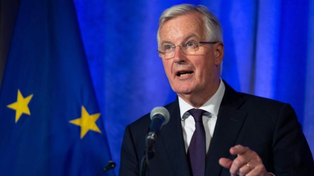   Brexit speaks: the chief negotiator of the European Union, Michel Barnier. Photo: Saul Loeb / AFP / Getty 