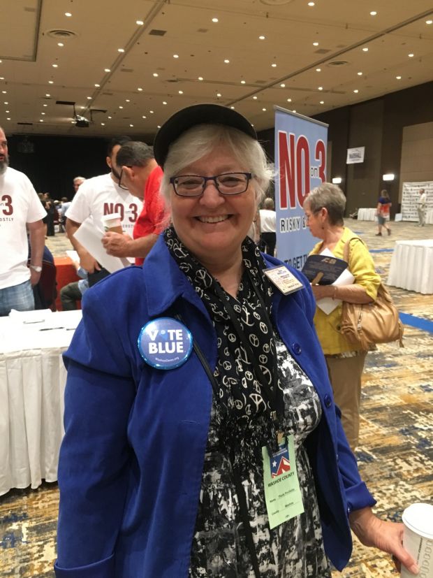   Democratic candidate Paula Povilaitis at the Democratic State Convention of Nevada in the November elections 