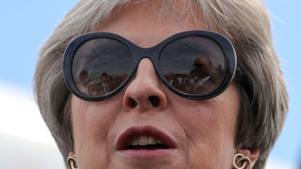   British Prime Minister Theresa May says the amendments to the Customs Bill make no difference in the Checkers plan because they reflect the government's policy. . Photo: Matt Cardy / AFP / Getty Images 