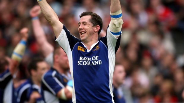 Guy Easterby shows his delight as he celebrates Leinster's 41-35 win in Toulouse in 2006. It ended the French club's 19-game unbeaten run at home in Europe. Photograph: Billy Stickland / Inpho