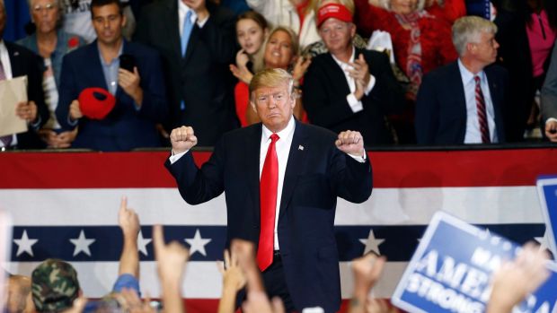 President Donald Trump: rural areas of Florida voted for him in big numbers in 2016. Photograph: Butch Dill/AP