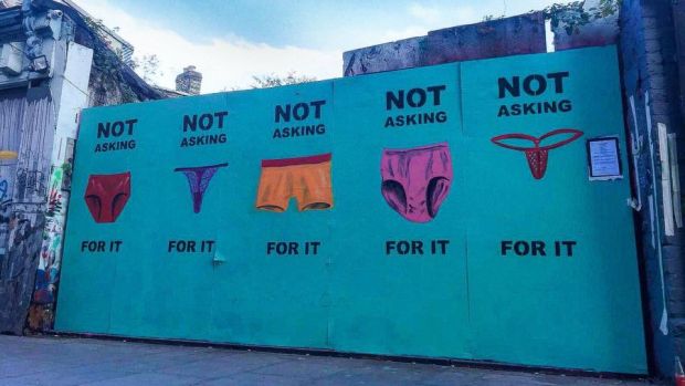 ACTIVISM: A mural with the consent of the artist Emma Blake