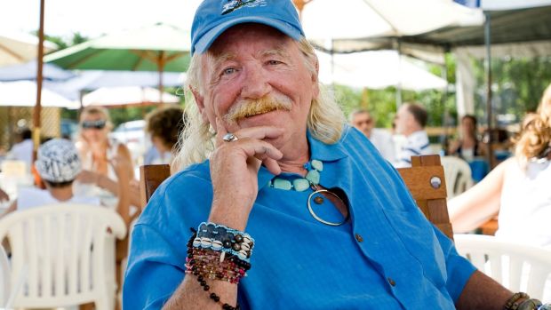 Cyril Fitzsimons at his restaurant and bar on the Napeague Stretch in Amagansett, New York. Photograph: Gordon M Grant/Bloomberg via Getty