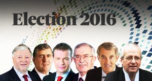 The six sitting TDs in Tipperary who are all seeking re-election. Noel Coonan and Tom Hayes (Fine Gael), Alan Kelly (Labour), and Séamus Healy, Michael Lowry and Mattie McGrath (Independents).