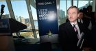 Enda Kenny at the final Fine Gael press conference before the election  Photograph: Dara Mac Donaill 