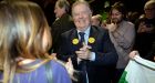  Tommy Broughan  is elected on the fourth day of the Dublin Bay North count at the RDS. Photograph: Eric Luke / The Irish Times