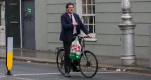 Green Party leader Eamon Ryan near Leinster House in Dublin. File photograph: Collins