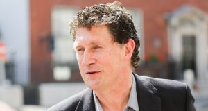  Green Party leader Eamon Ryan arrives at Government Buildings on Merrion Street, Dublin. Photograph: Gareth Chaney/Collins Photos