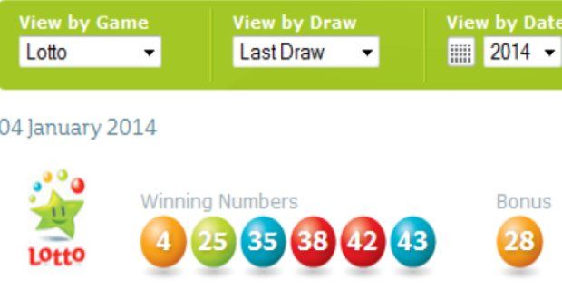 lotto result yesterday