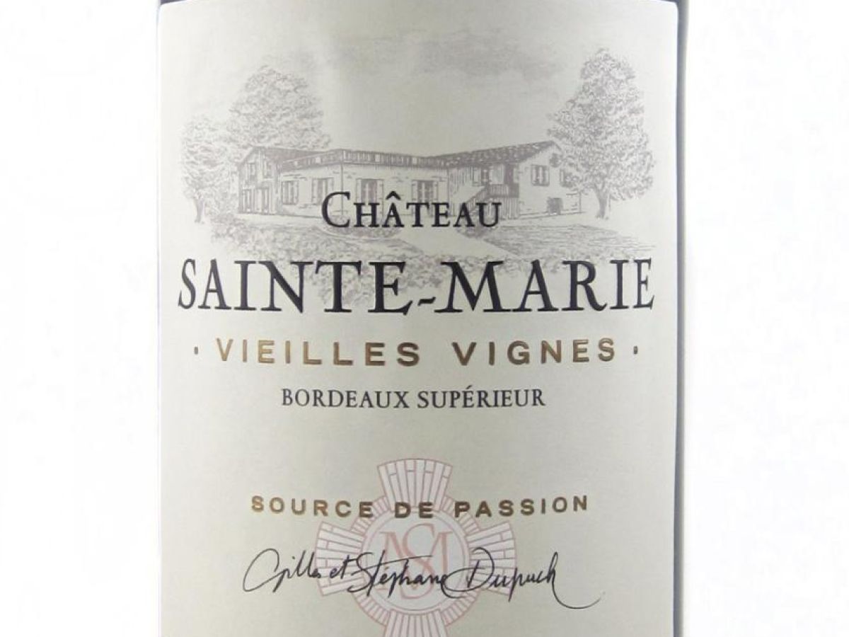 Chateau Sainte Marie 11 Bordeaux Superieur 13 5 14 45