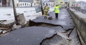 In the new combined north and west Clare electoral areas, the pace of the Government response to the damage caused by the winter storms dominates. Photograph:Press 22