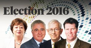 From L-R: Catherine Murphy (Social Democrats); Bernard Durkan (Fine Gael); Emmett Stagg (Labour); Anthony Lawlor (Fine Gael)