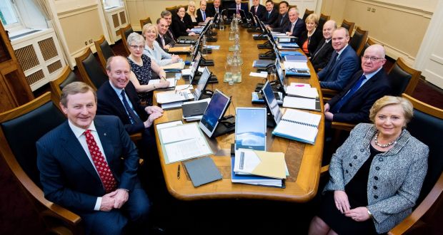 The Cabinet at its first full meeting on Wednesday. 