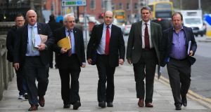  Independent TD’s  Noel Grealish, Denis Naughten,Mattie McGrath,Michael Harty, Michael Collins. Photo: Gareth Chaney Collins
