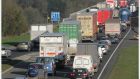Northbound traffic on the M50. A new report says the motorway will be the worst affected by increased congestion without more infrastructure. Photograph: Alan Betson