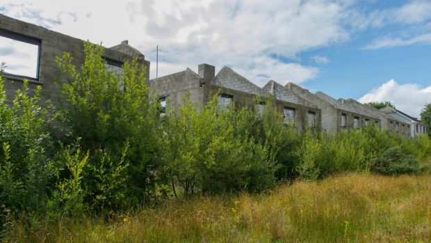 Abandoned housing estate Lios na Gréine in Lismire, Co Cork. Photograph: Michael Mac Sweeney/Provision