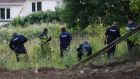 Gardaí searching for the remains of missing man Trevor Deely on a site in Chapelizod, Dublin. Photograph: Nick Bradshaw/The Irish Times