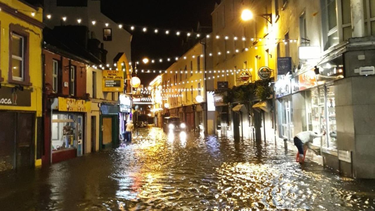 Extensive flooding in Galway as storm Eleanor hits