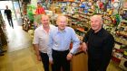 Brothers Barry, Fehan, and Kieran Flood, owners of Churchtown Stores, Dublin. Photograph: Eric Luke